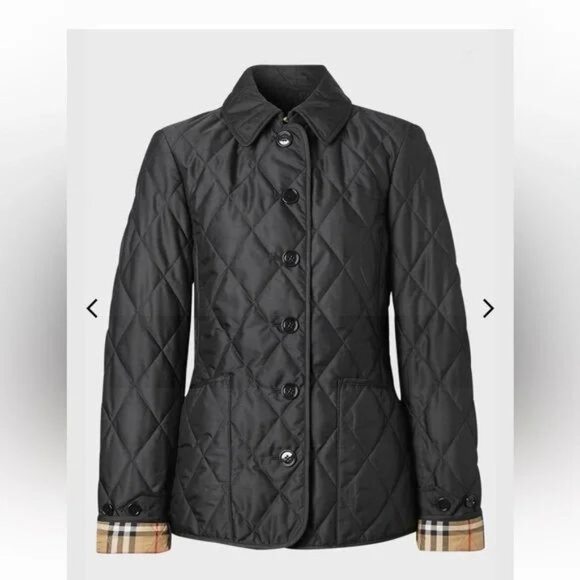 Burberry Jackets & Blazers - Burberry Quilted Fernleigh Jacket Black Size S